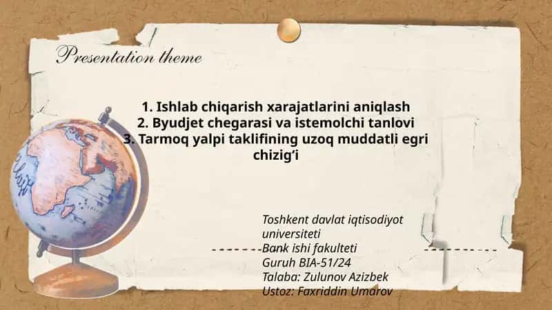 Tarmoq yalpi taklifining uzoq muddatli egri chizig‘i 1