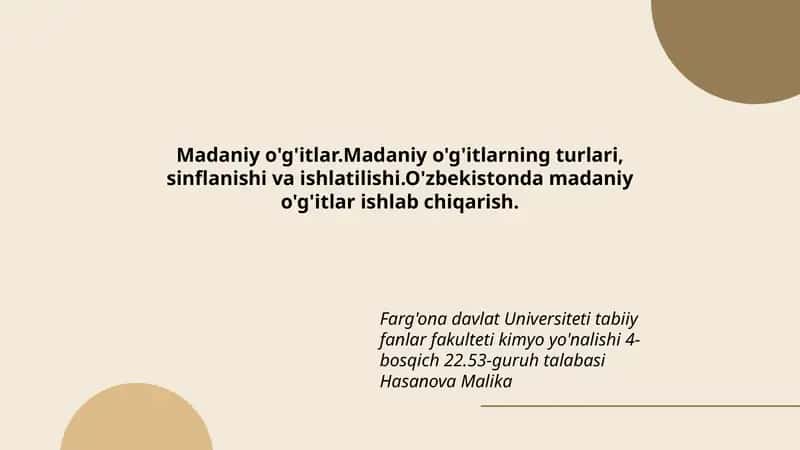 Farg'ona davlat Universiteti kimyo yo'nalishi 1