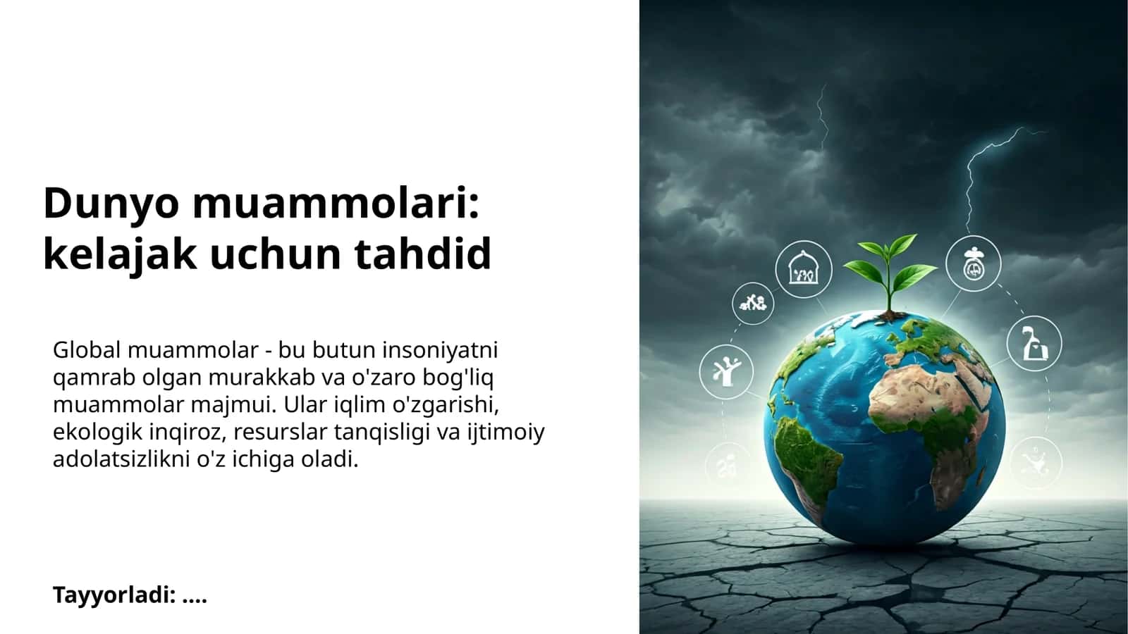 Dunyo muammolari: kelajak uchun tahdid 1