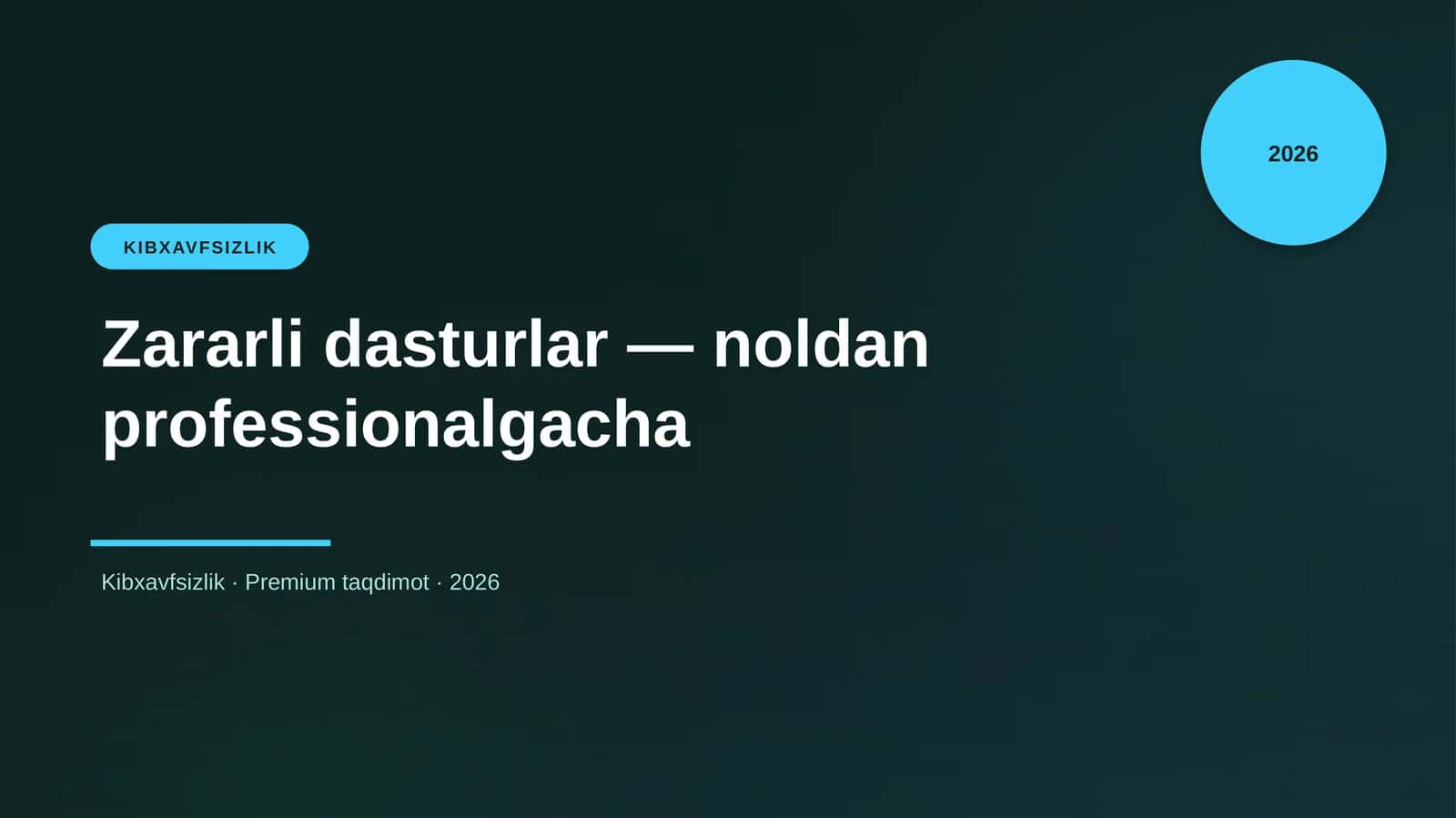 Zararli dasturlar — noldan professionalgacha 1