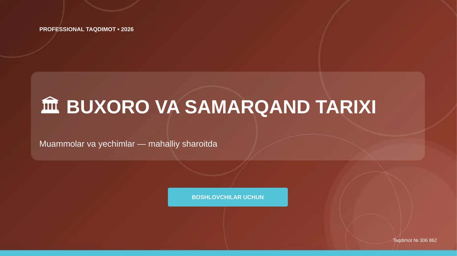 BUXORO VA SAMARQAND TARIXI 1