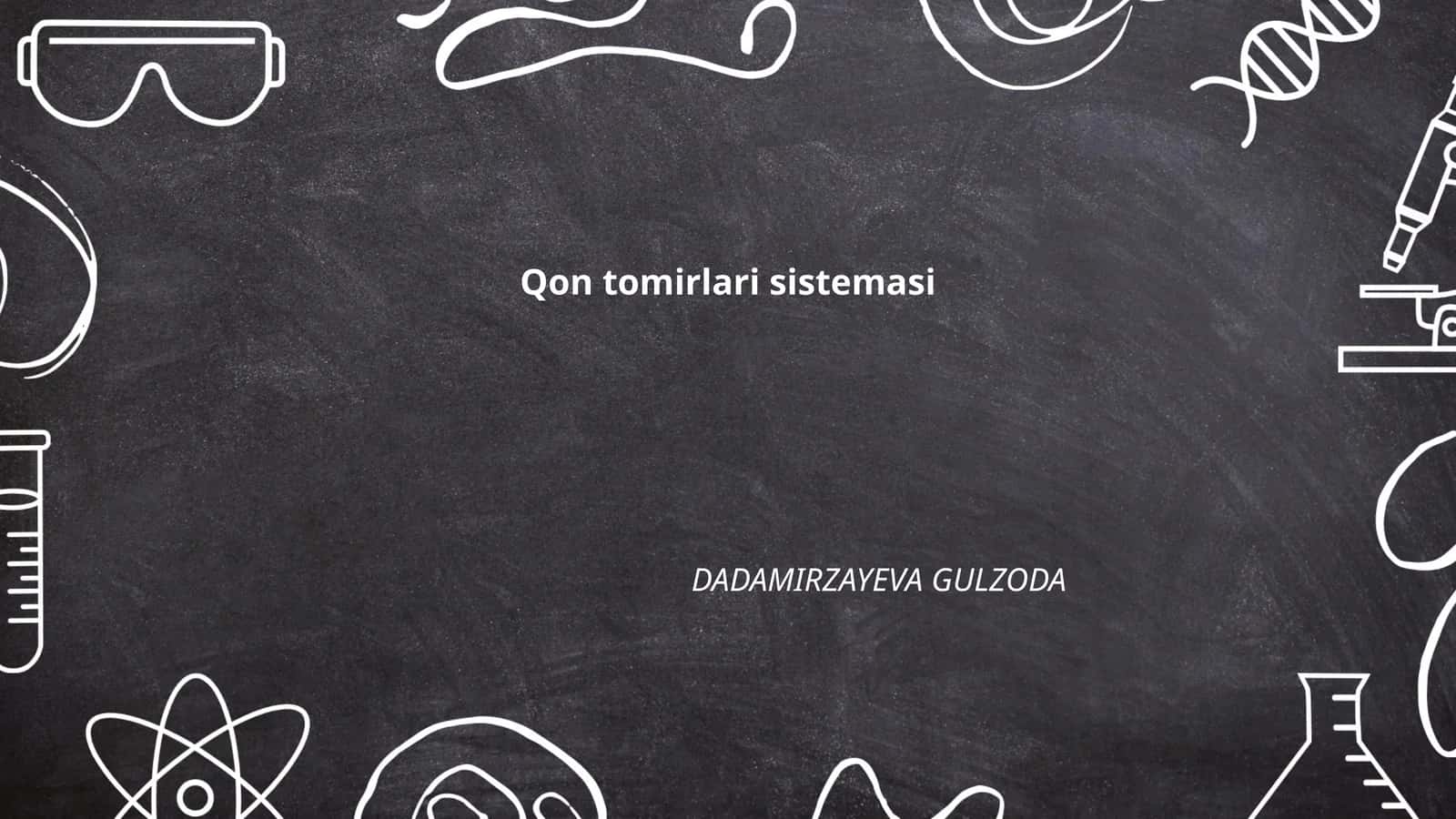 Qon tomirlari sistemasi 1