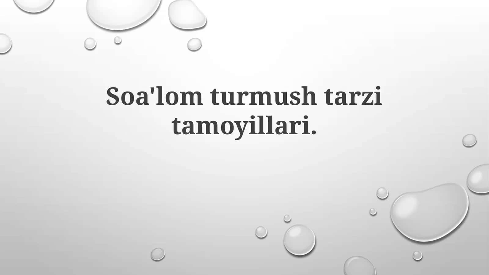 Soa'lomturmushtarzitamoyillari 1