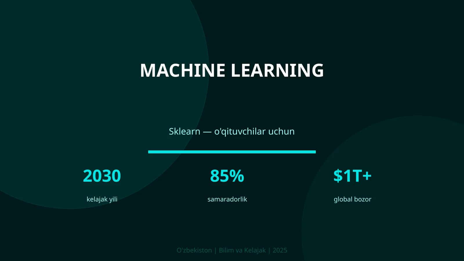 MACHINE LEARNING 1