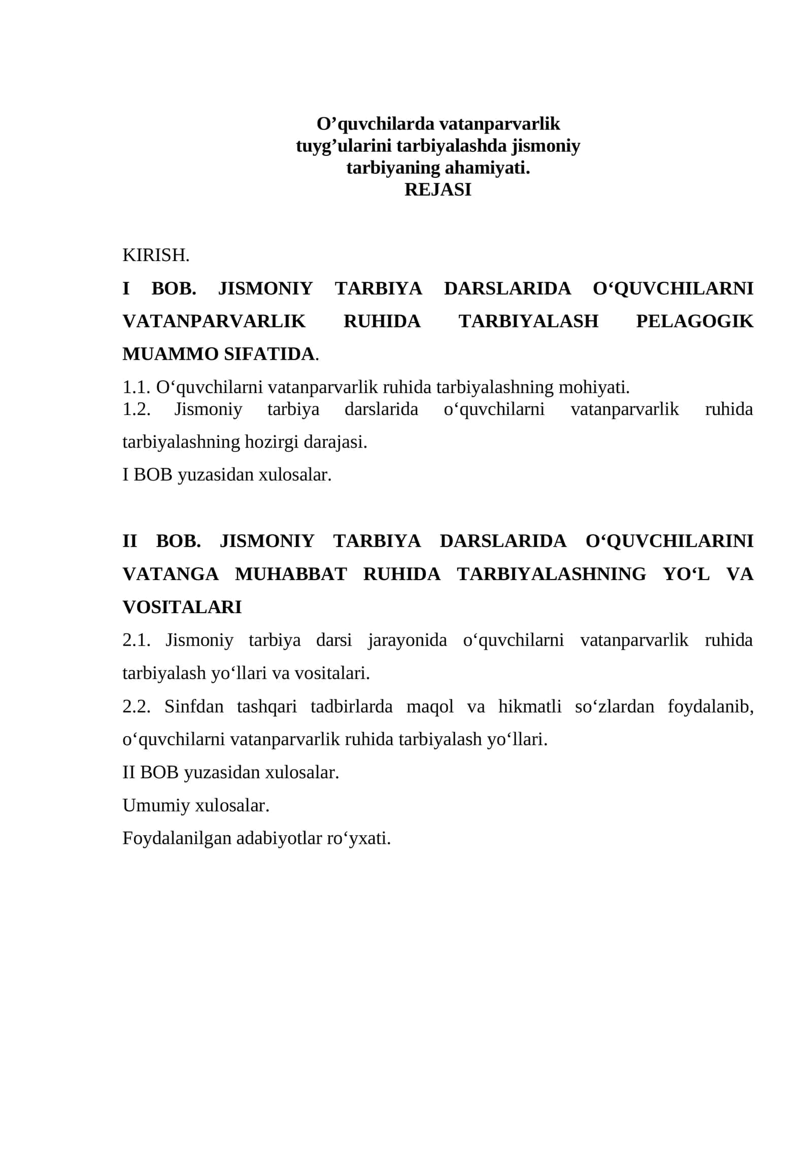 Jismoniy Tarbiya Darslarida O‘quvchilarni Vatanparvarlik Ruhida Tarbiyalash 1