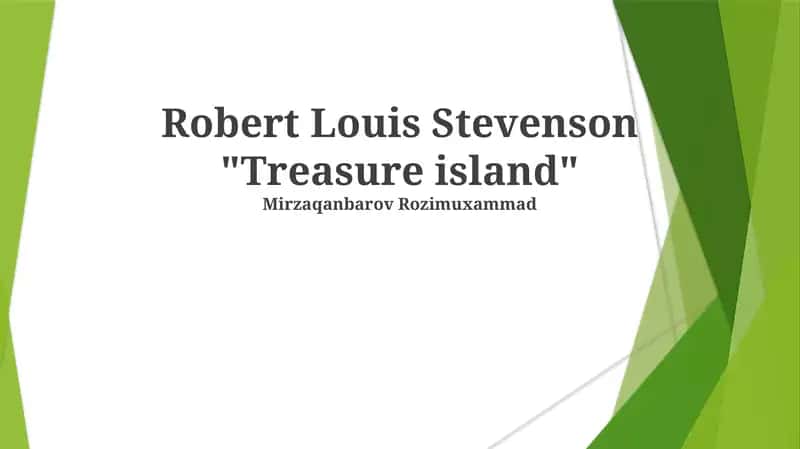Robert Louis Stevenson "Treasure island" 1