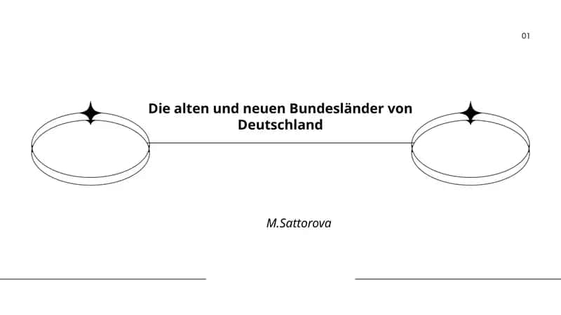 Die alten und neuen Bundesländer von Deutschland 1