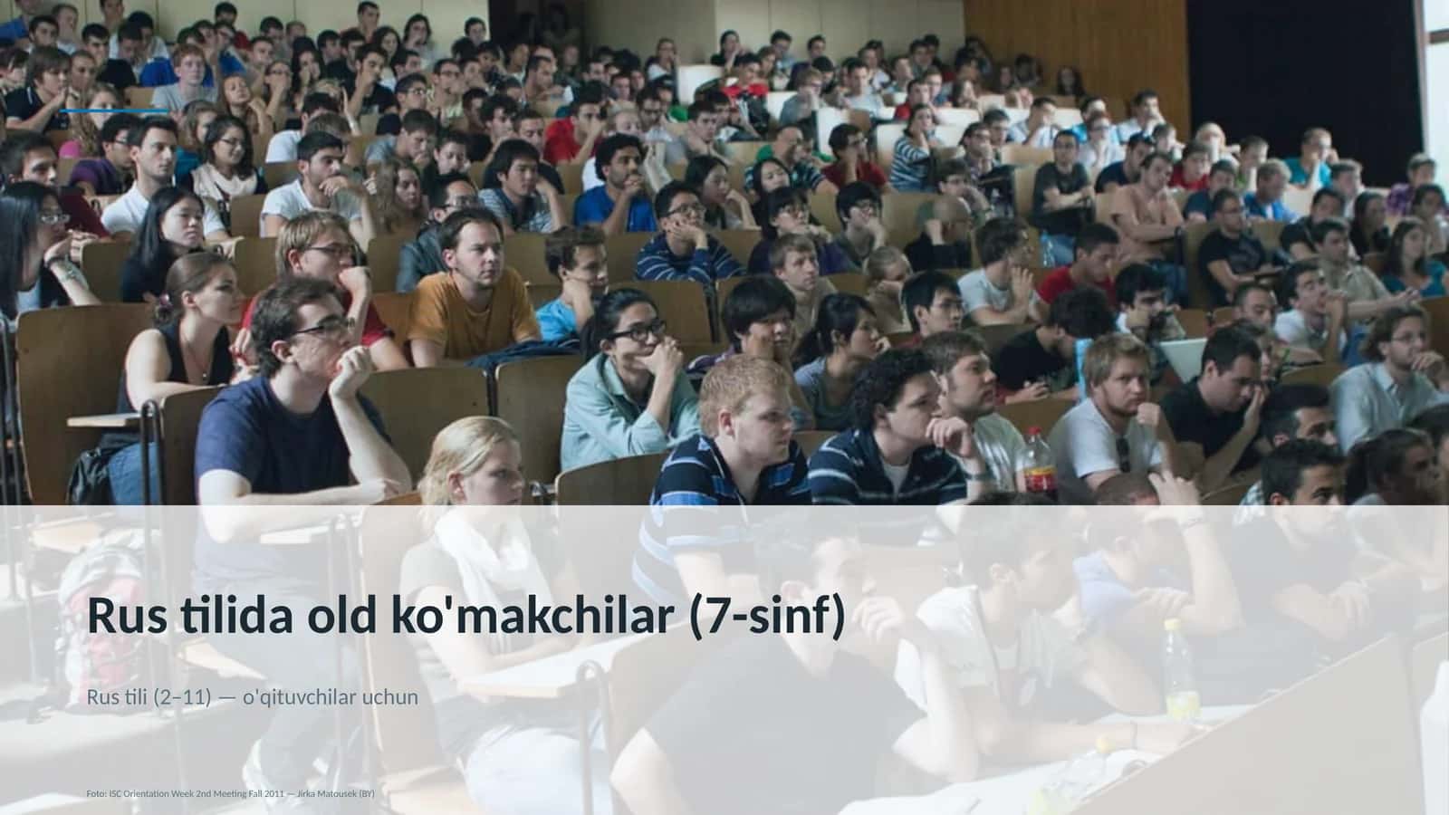 Rus tilida old ko'makchilar (7-sinf) 1