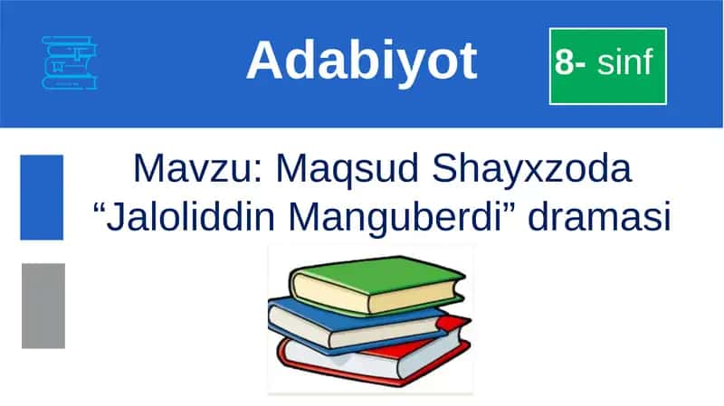 Maqsud Shayxzoda “Jaloliddin Manguberdi” dramasi 1