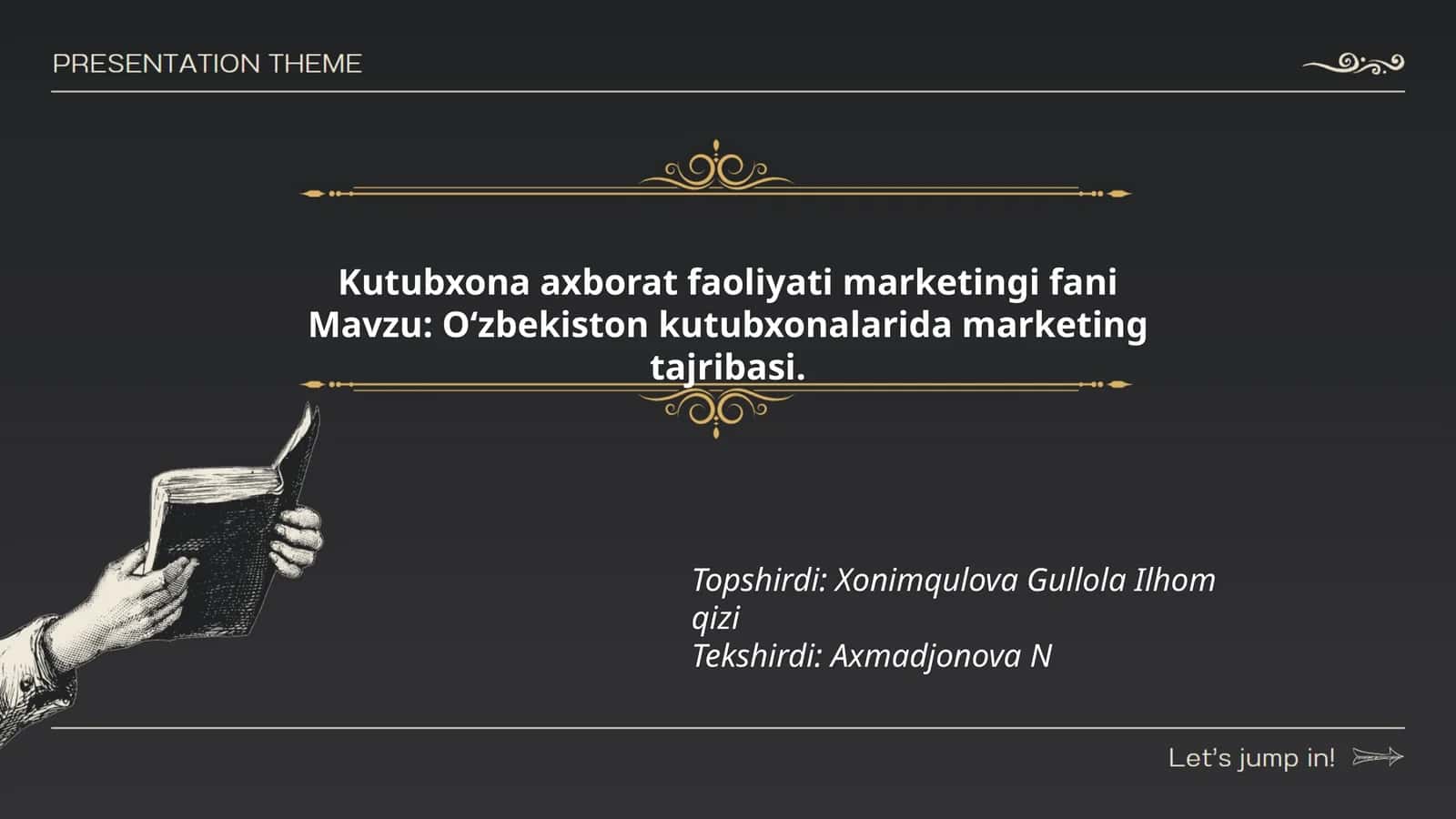 O'zbekiston kutubxonalarida marketing tajribasi 1