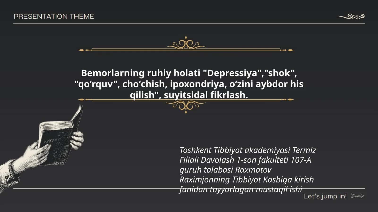 Bemorlarning ruhiy holati 1
