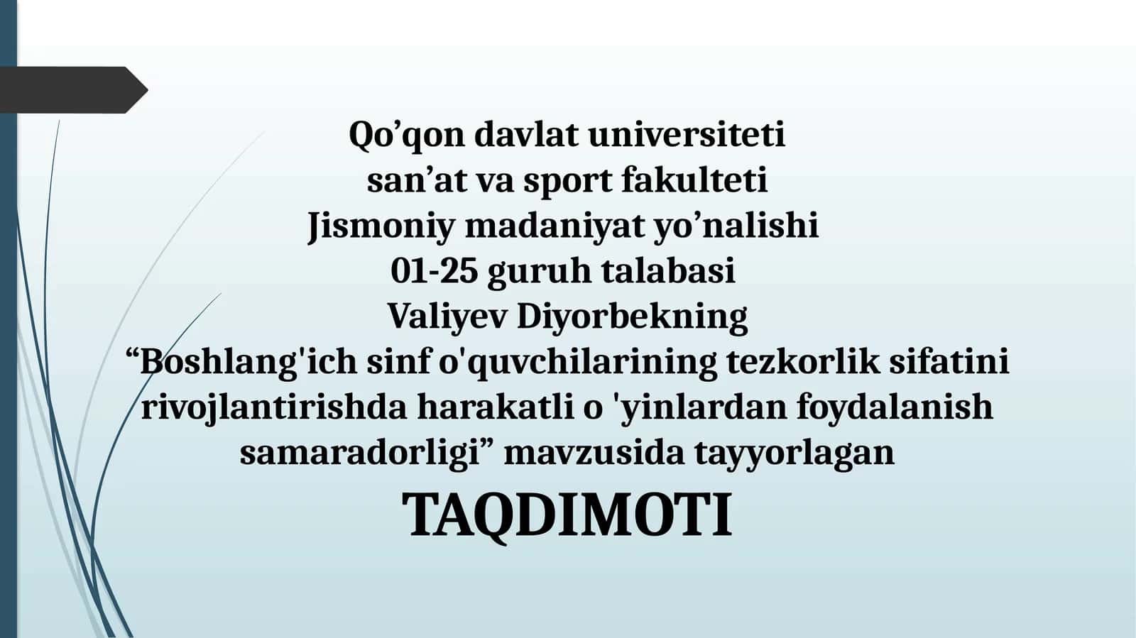 Harakatli o'yinlarning foydasi 1