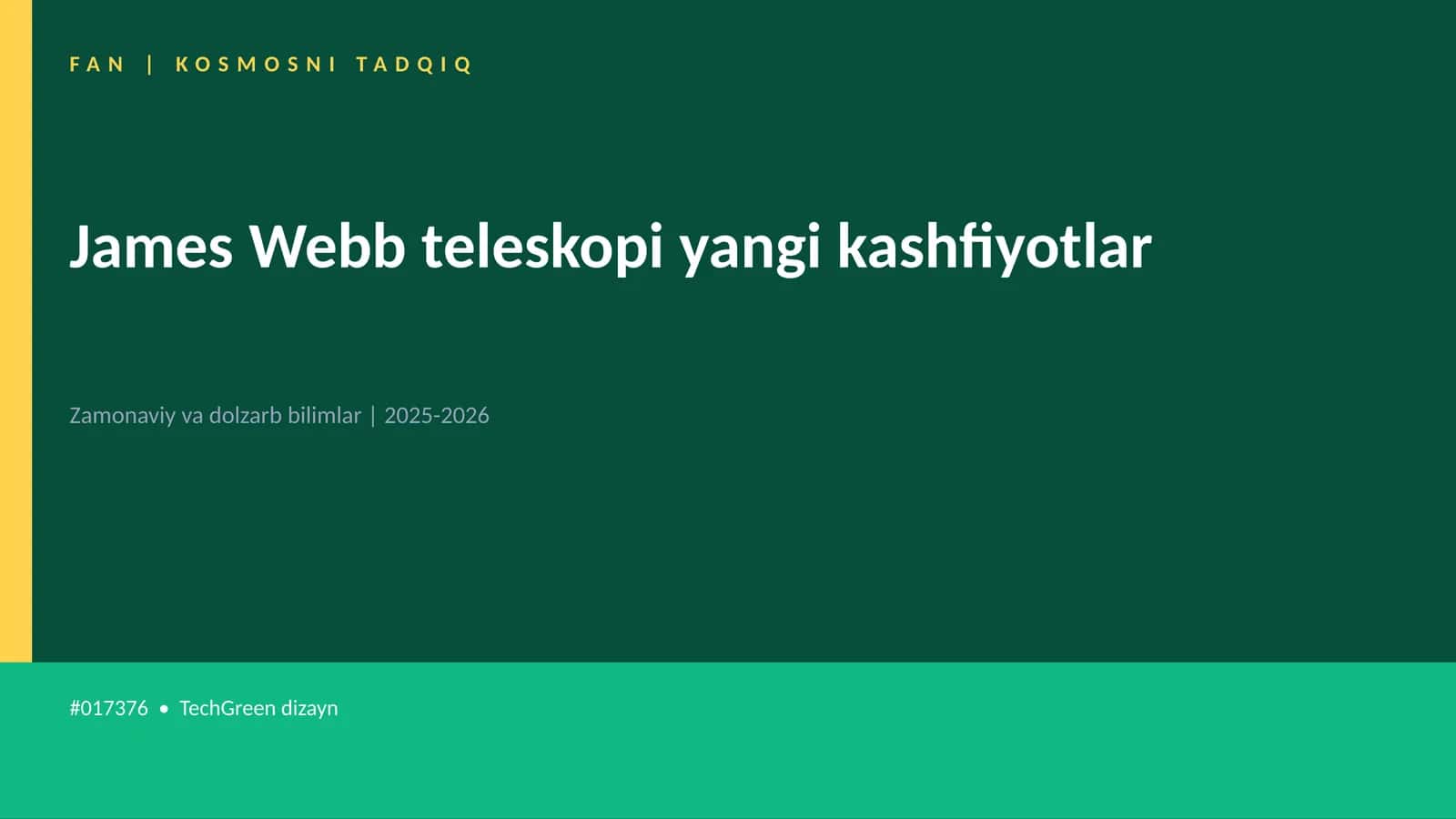 James Webb teleskopi yangi kashfiyotlar 1
