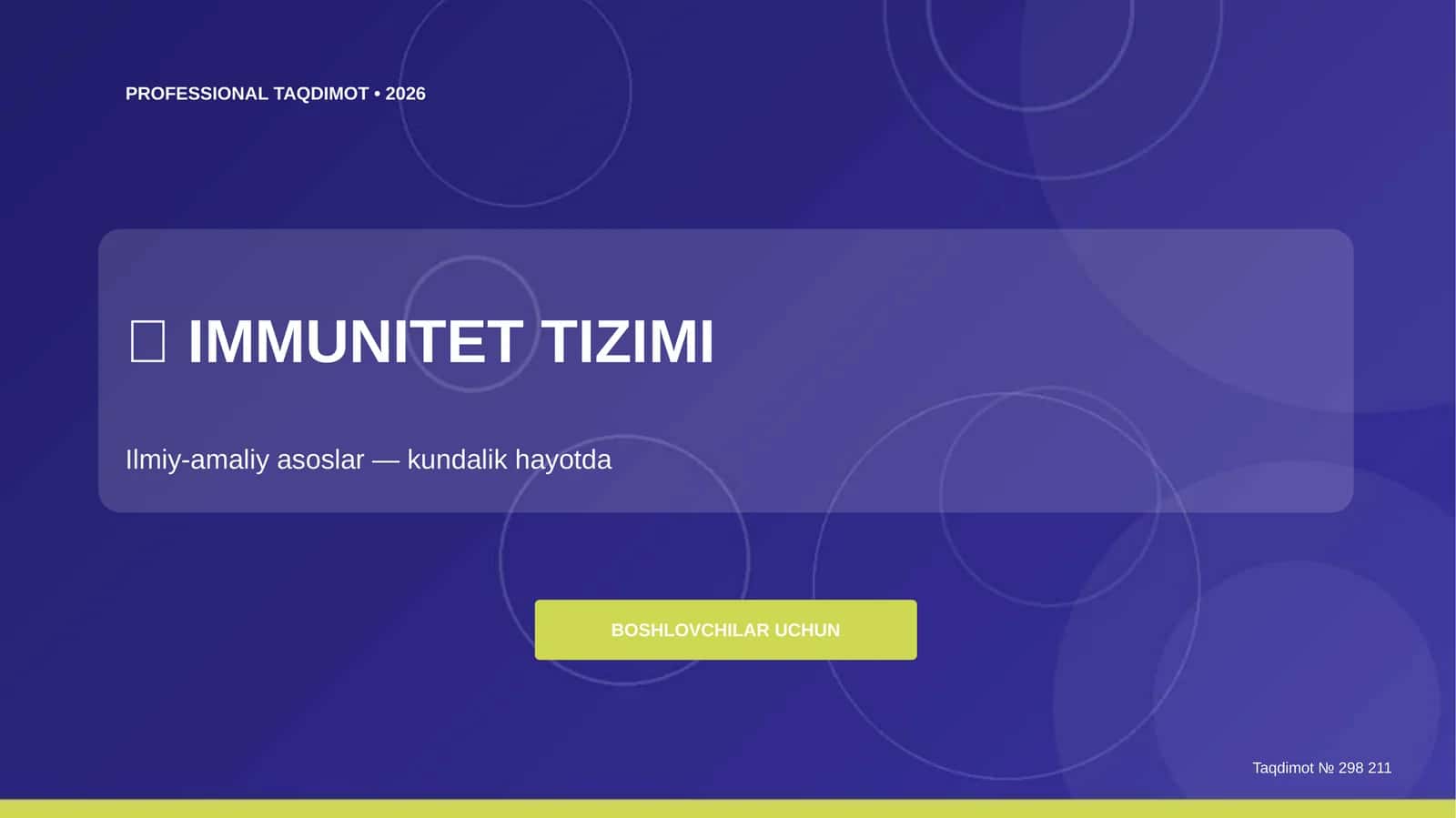 IMMUNITET TIZIMI 1