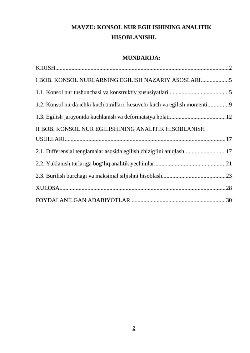 KONSOL NUR EGILISHINING ANALITIK HISOBLANISHI 1