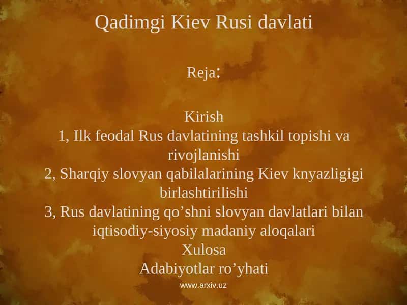 Qadimgi Kiev Rusi davlati 1