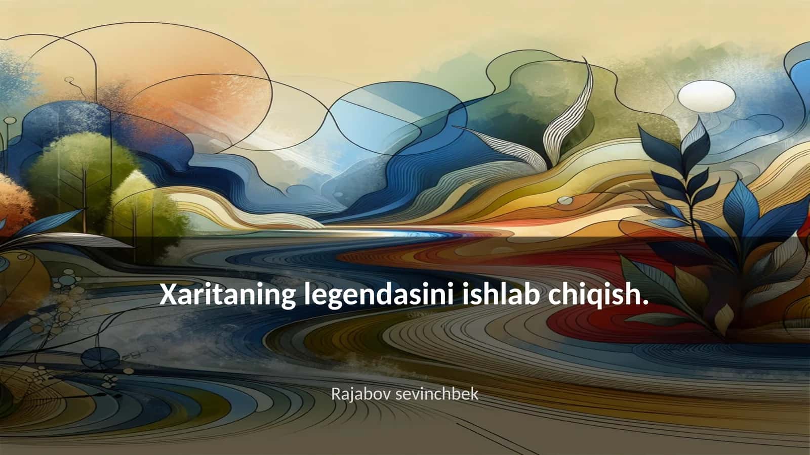 Xaritaning legendasini ishlab chiqish 1