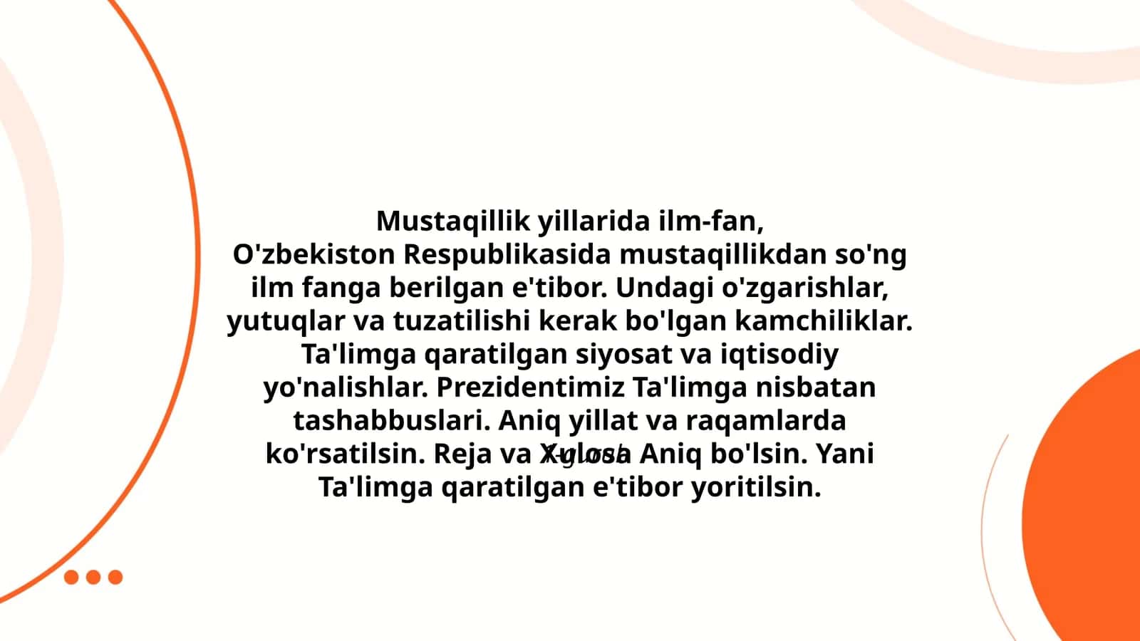 Mustaqillik yillarida ilm-fan 1