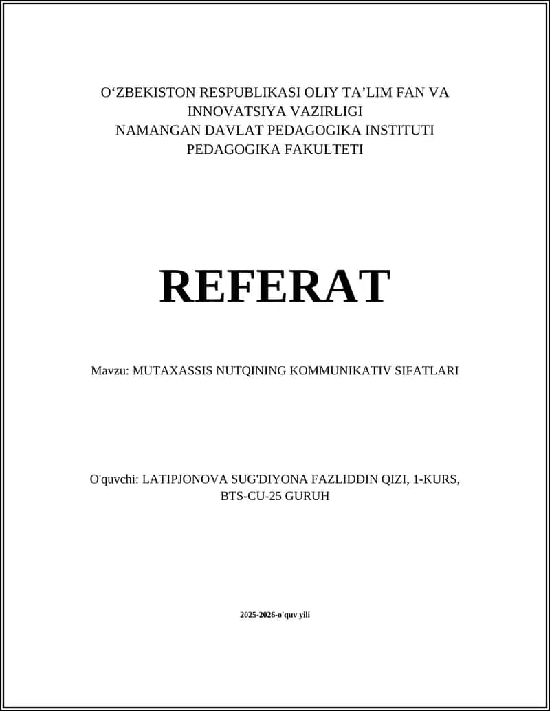 MUTAXASSIS NUTQINING KOMMUNIKATIV SIFATLARI 1