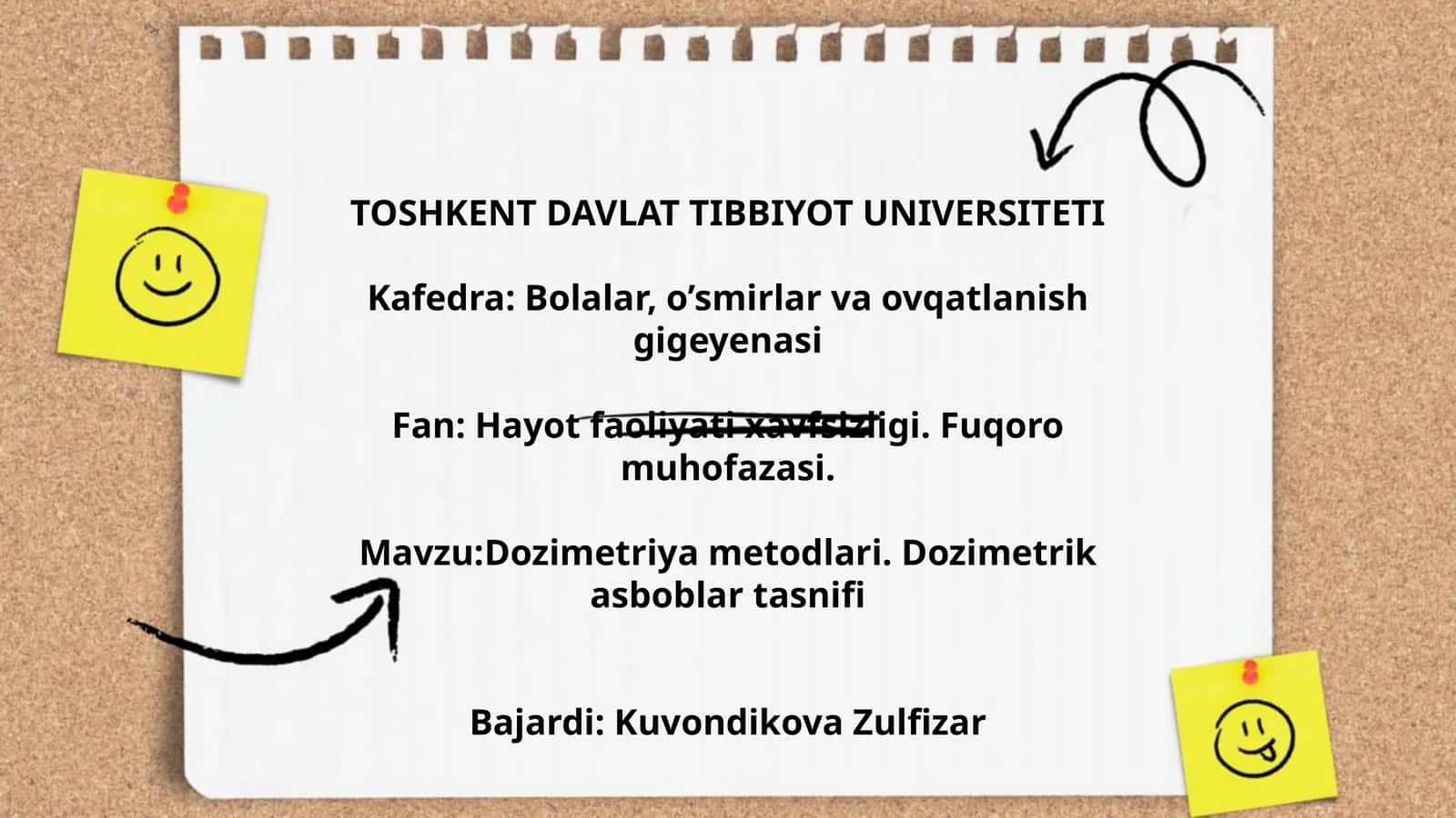 Dozimetriya metodlari. Dozimetrik asboblar tasnifi 1