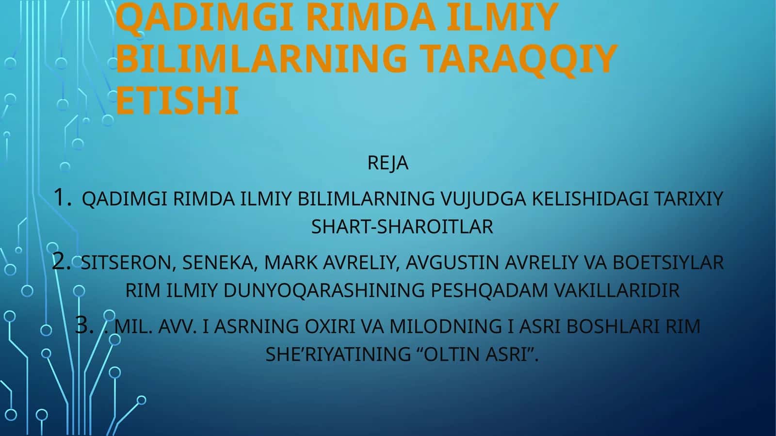 QADIMGI RIMDA ILMIY BILIMLARNING TARAQQIY ETISHI 1