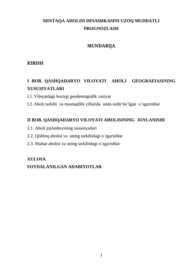 MINTAQA AHOLISI DINAMIKASINI UZOQ MUDDATLI PROGNOZLASH 1