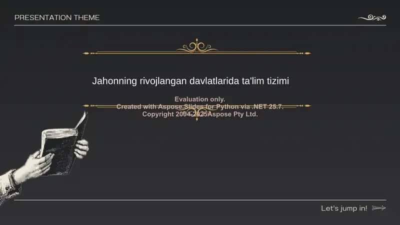 Jahonning rivojlangan davlatlarida ta'lim tizimi 1