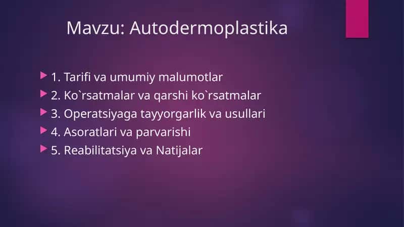 Autodermoplastika 1