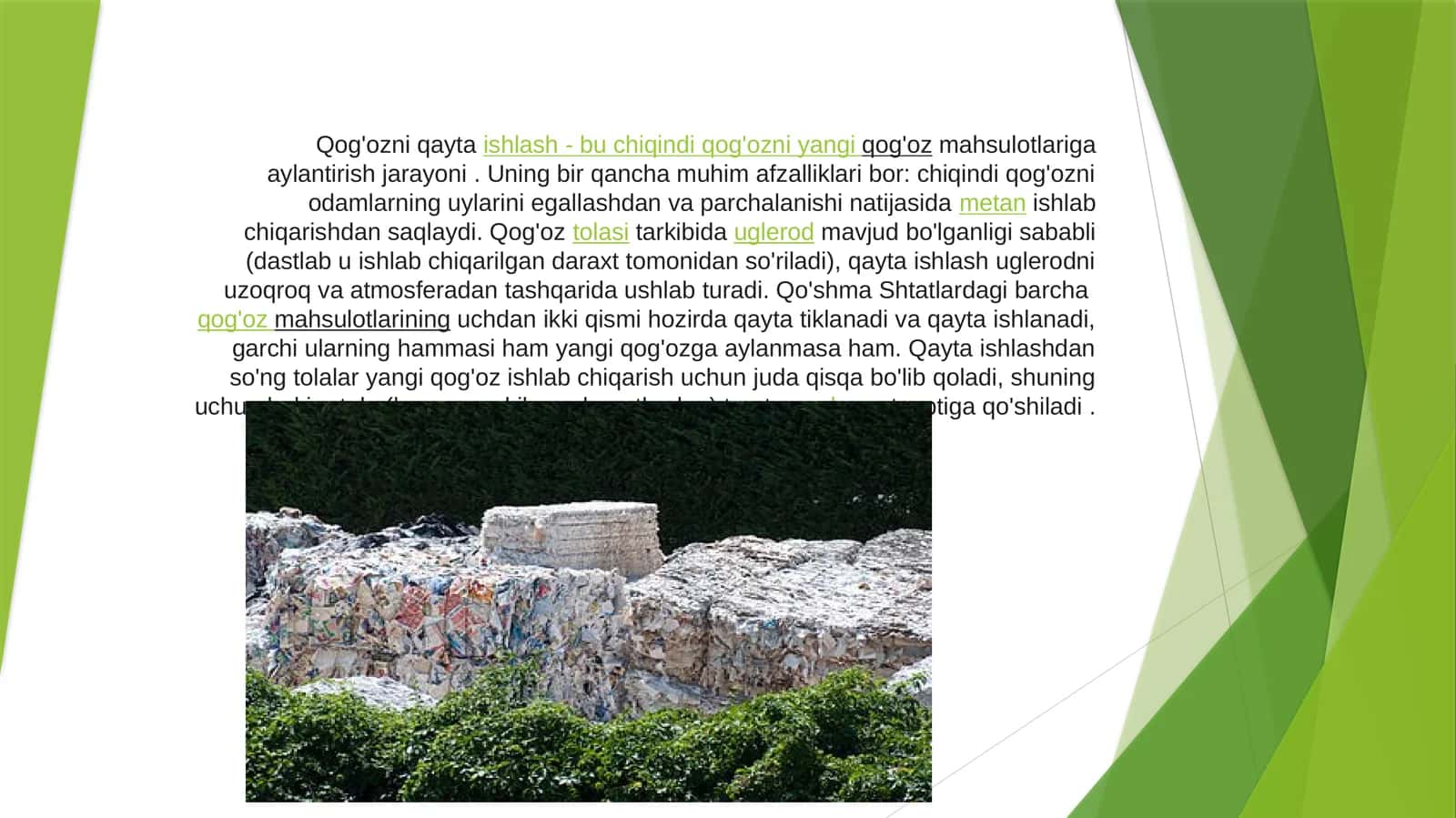 Qog'ozni qayta ishlash 1