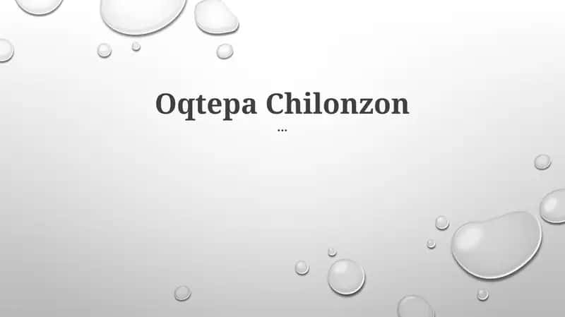 Oqtepa Chilonzon 1