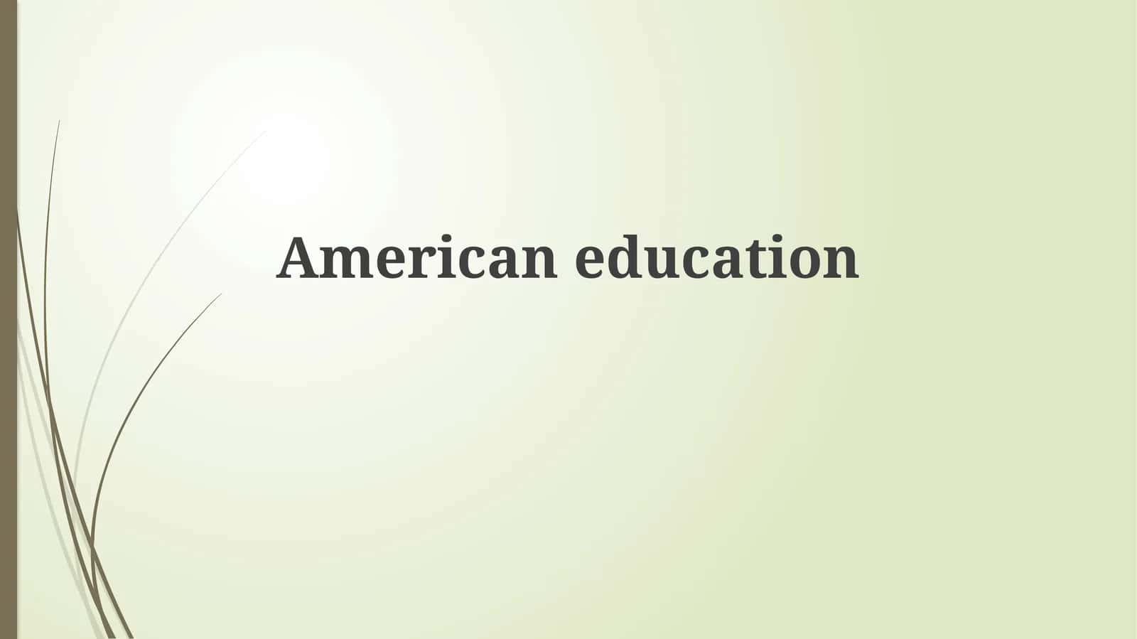 Amerika ta'limi 1