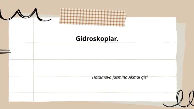 Gidroskoplar 1