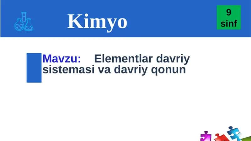 Kimyoviy Elementlar Davriy Sistemasi 1