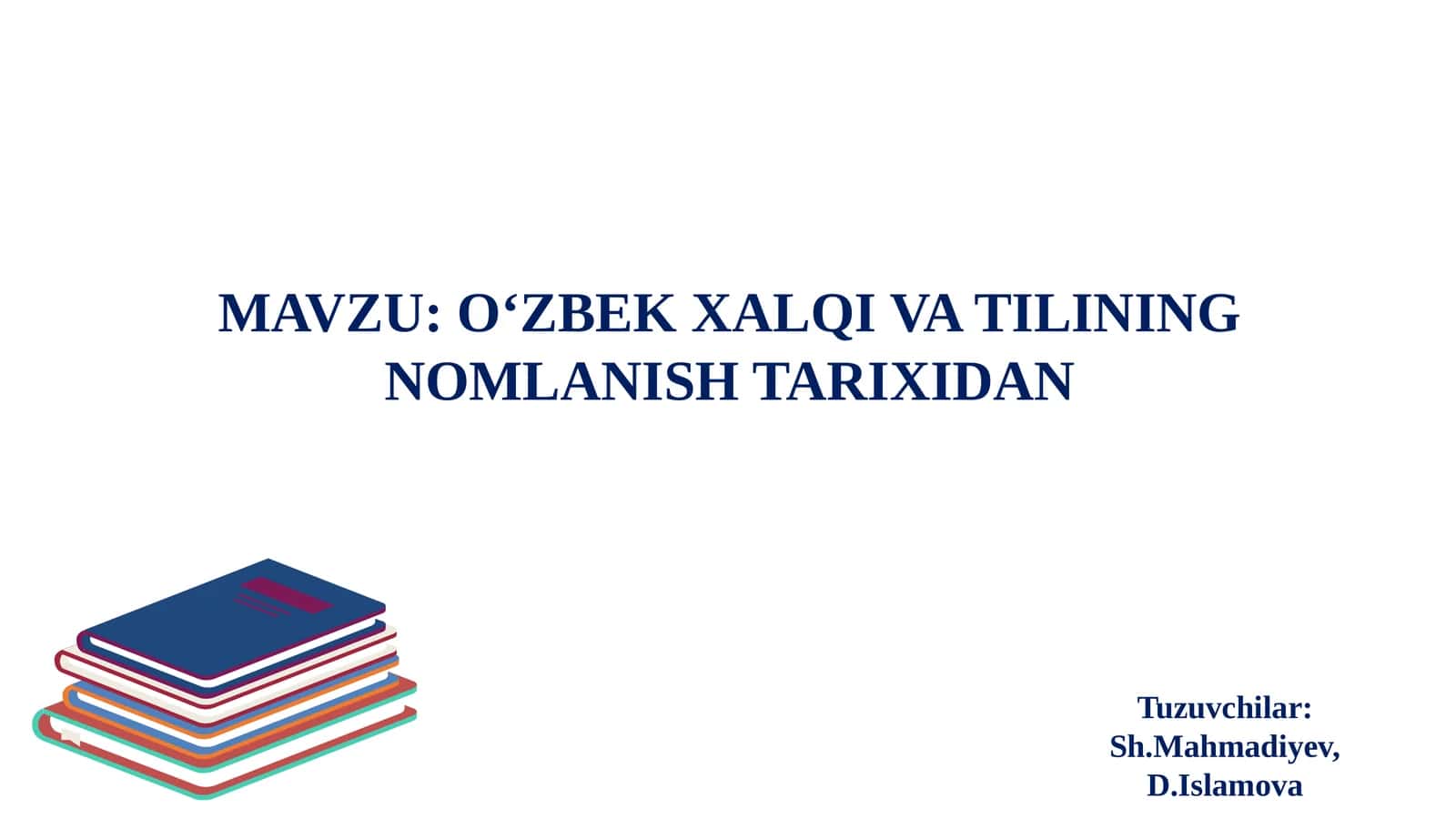 OʻZBEK XALQI VA TILINING NOMLANISH TARIXIDAN 1