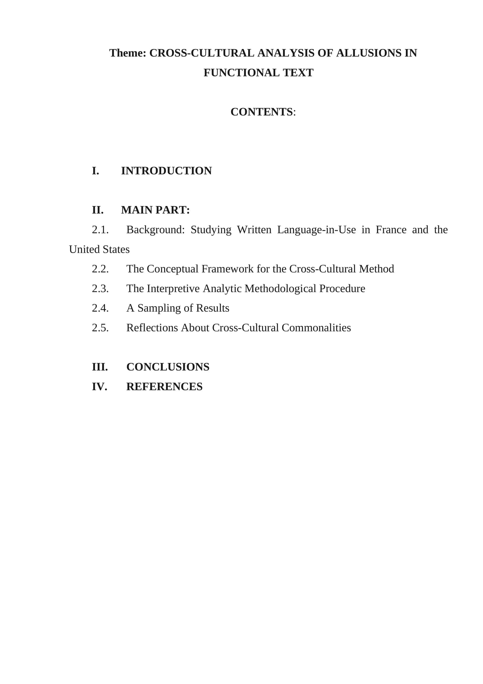 CROSS-CULTURAL ANALYSIS OF ALLUSIONS IN FUNCTIONAL TEXT 1