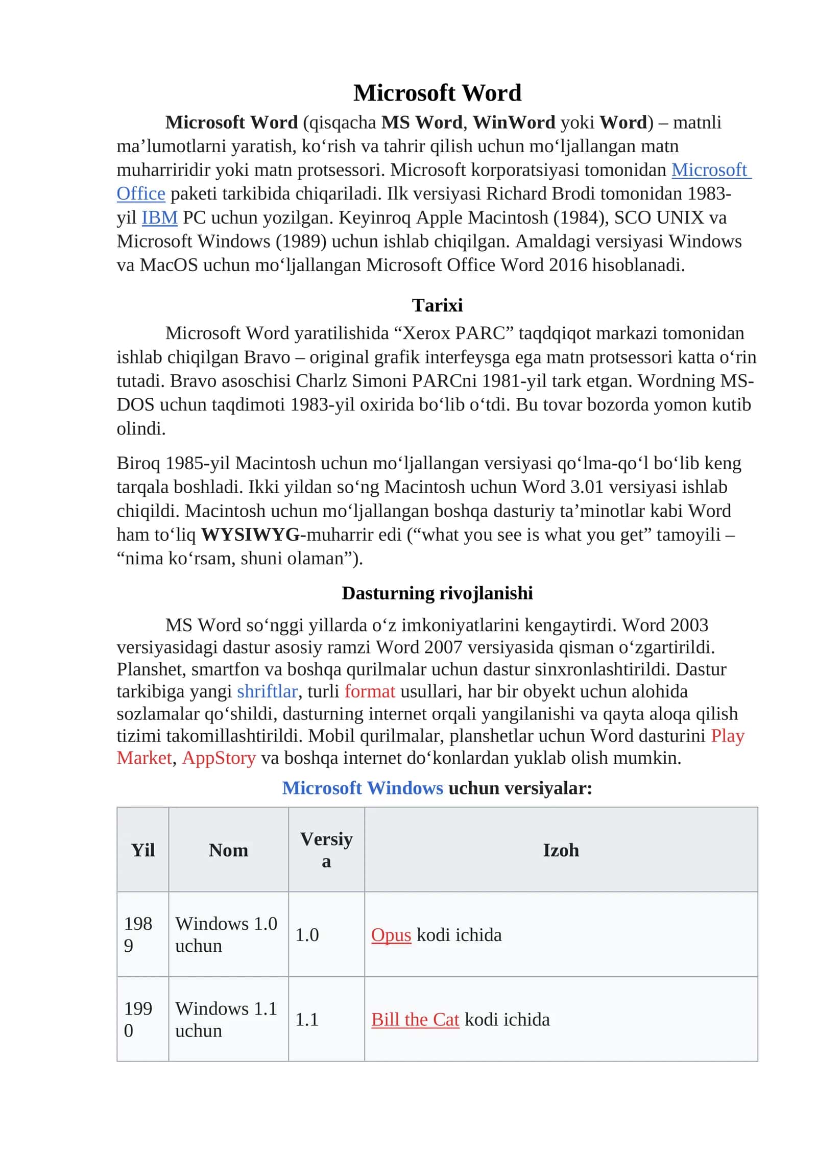 Microsoft Word 1