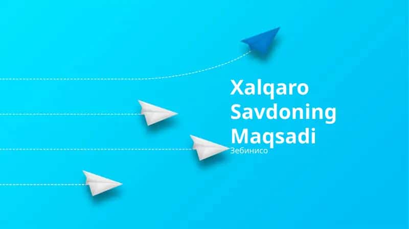 Xalqaro Savdoning Maqsadi 1