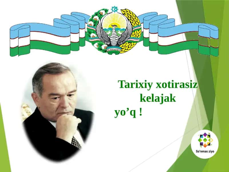 Tarixiy xotirasiz kelajak yo’q 1
