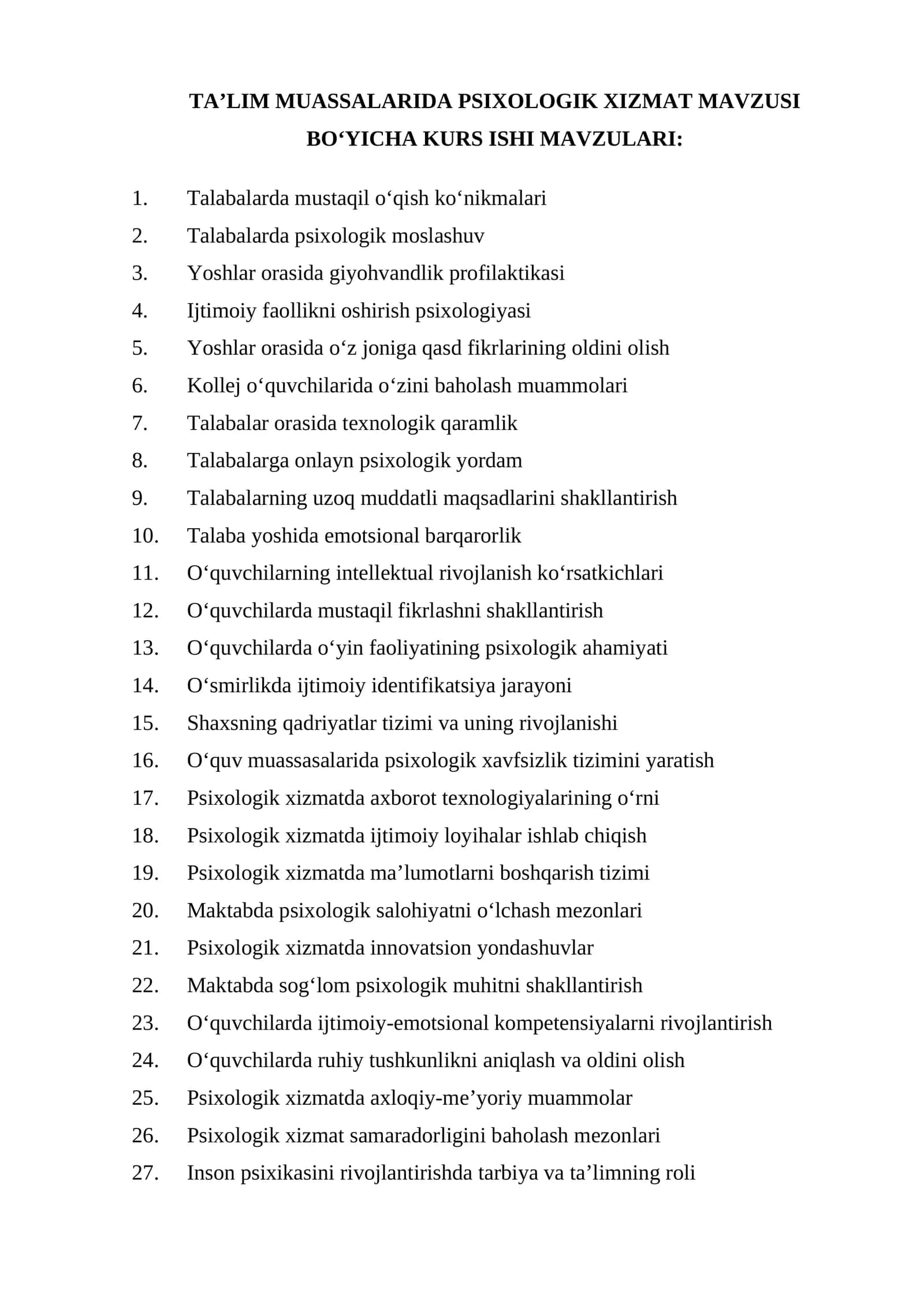 Ta'lim muassasalarida psixologik xizmat 1