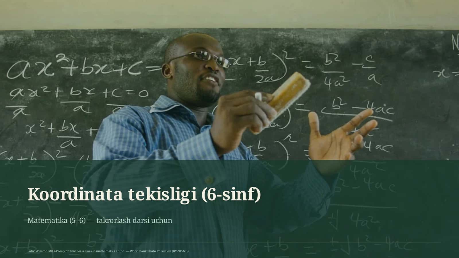 Koordinata tekisligi (6-sinf) 1