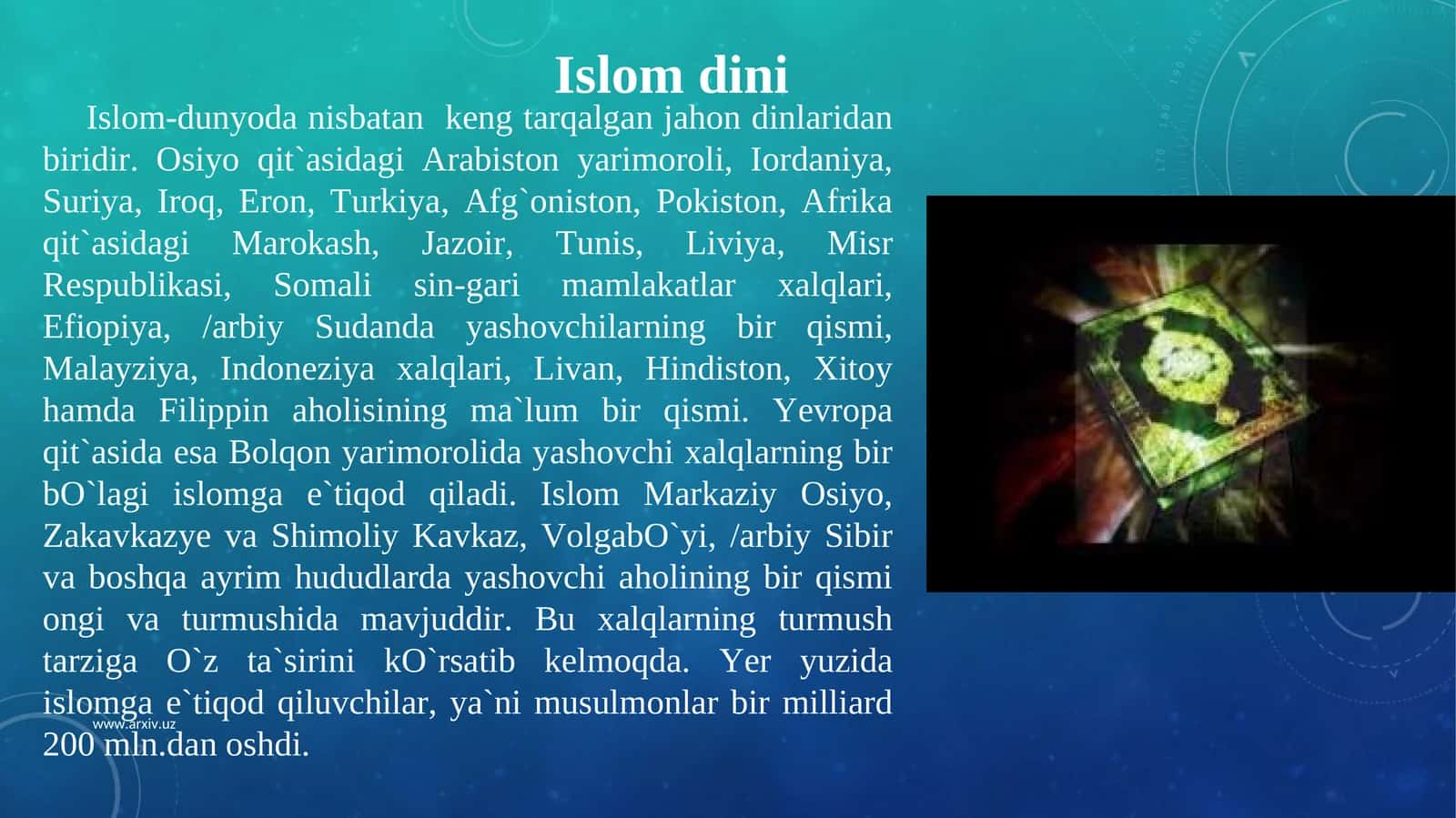 Islom dinini tadqiq etamiz 1