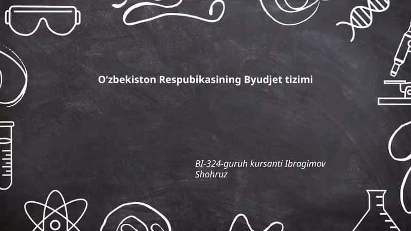 Oʻzbekiston Respubikasining Byudjet tizimi 1