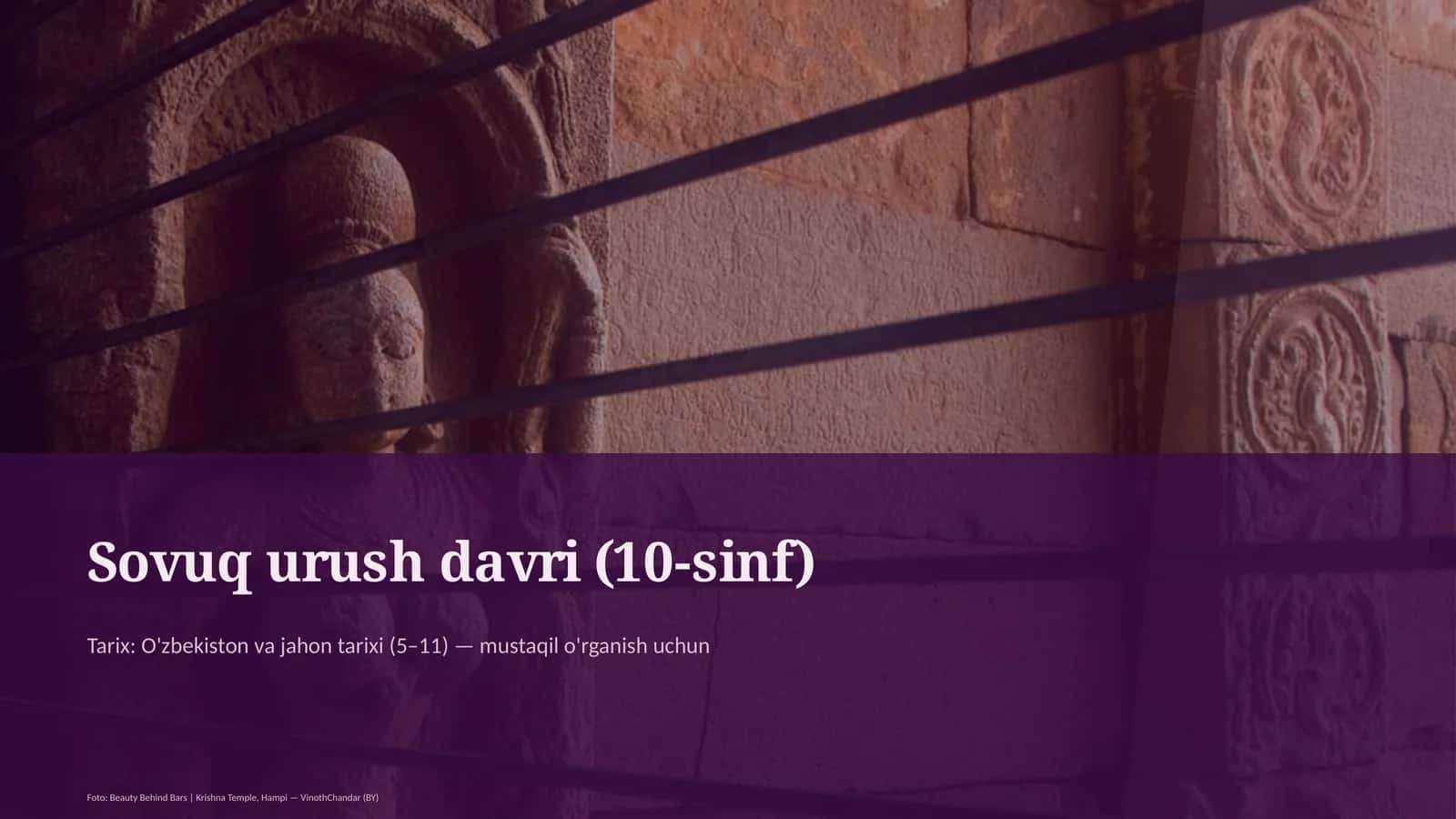 Sovuq urush davri (10-sinf) 1
