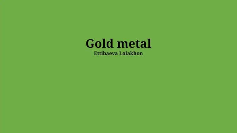 Gold metal 1