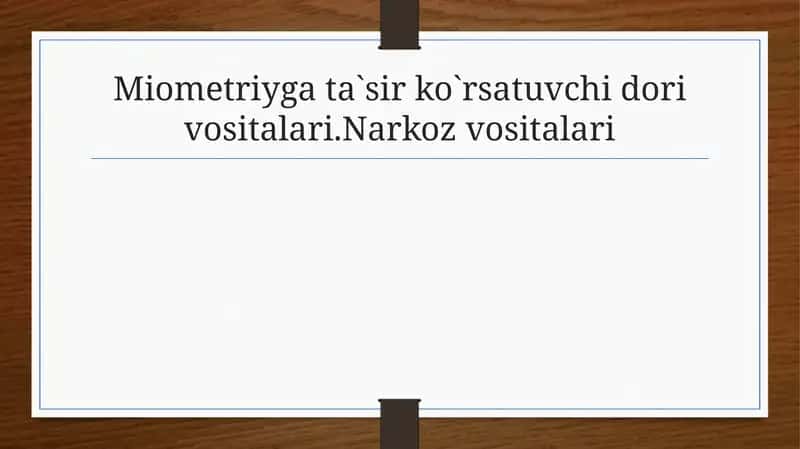 Narkoz Vositalari 1