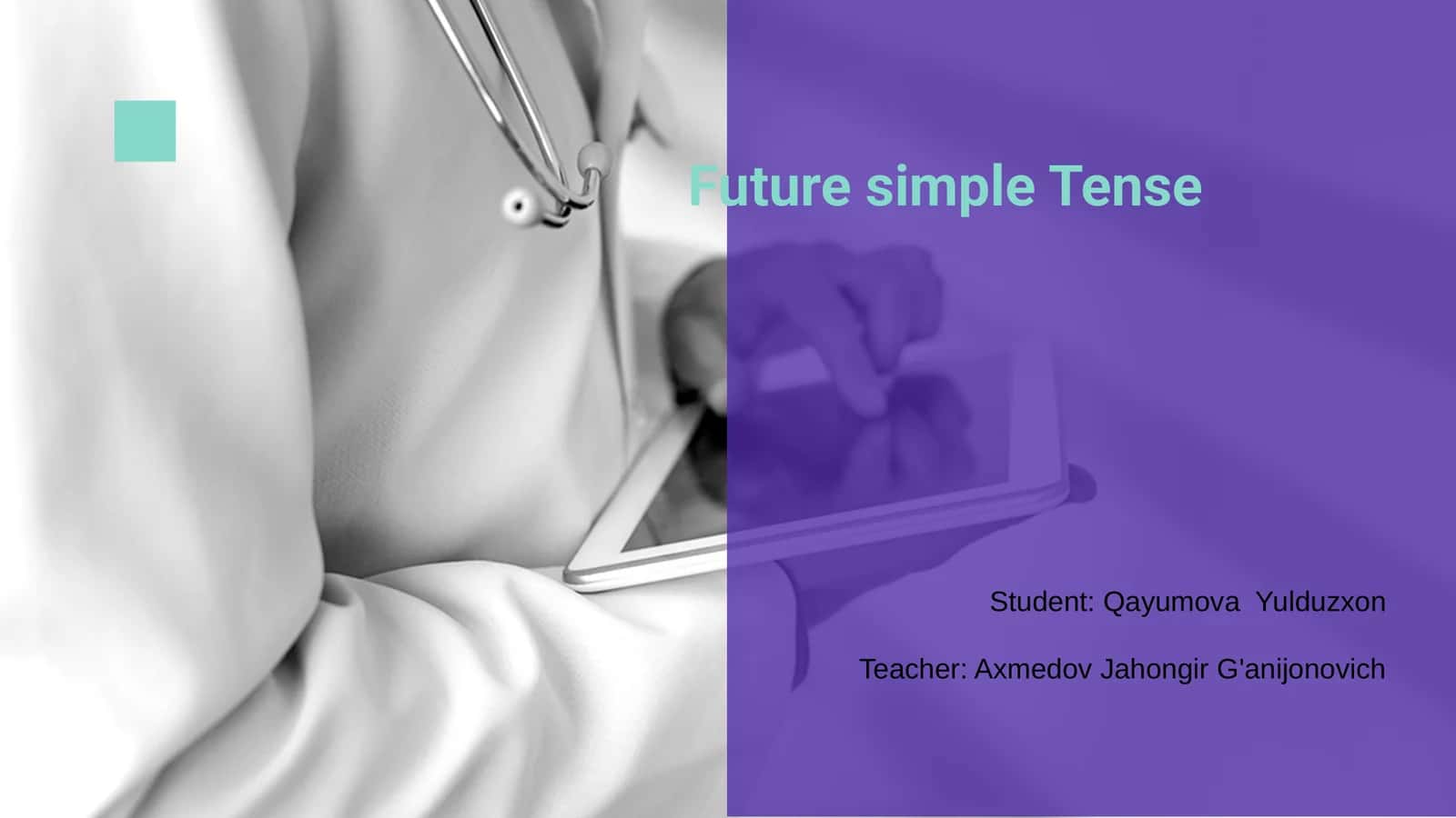 Future simple Tense 1