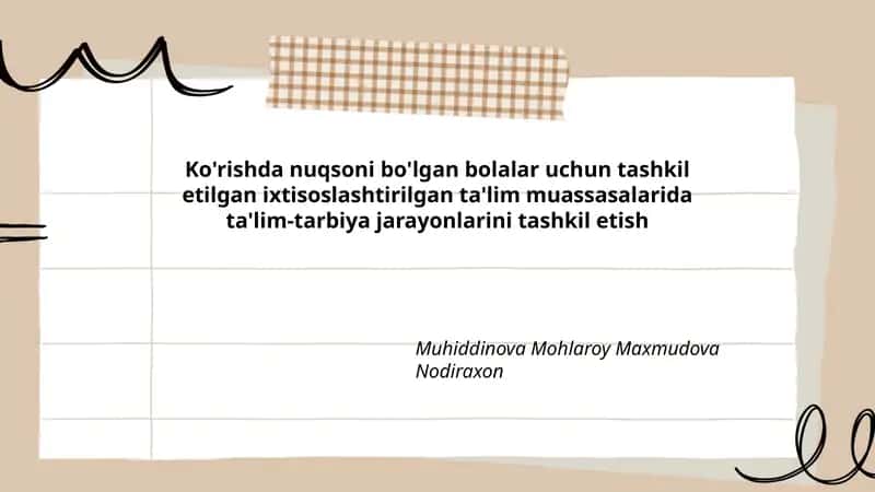 Ixtisoslashtirilgan ta'lim muassasalari 1