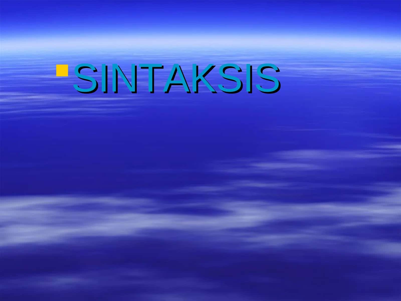 SINTAKSIS 1