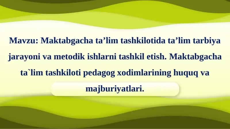 Maktabgacha ta'lim tashkiloti data'lim tarbiyasi 1