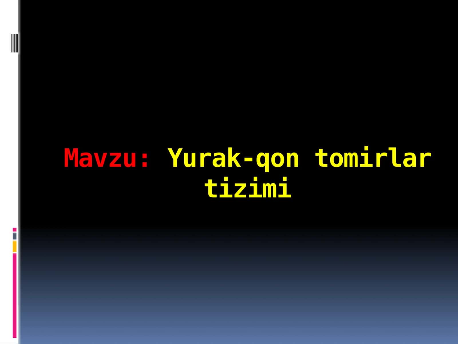 Yurak-qon tomirlar tizimi 1